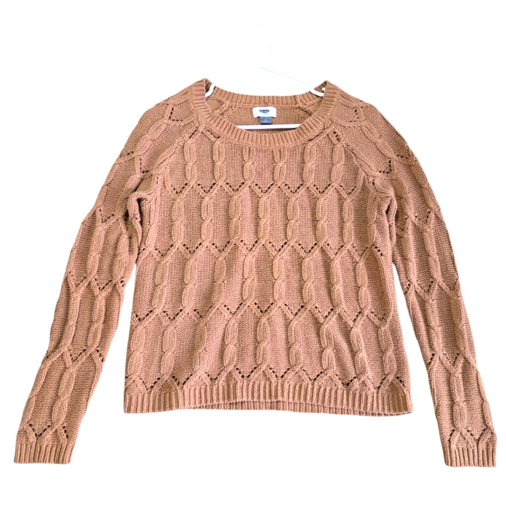 Old Navy Women's Cable Knit Sweater - Tan